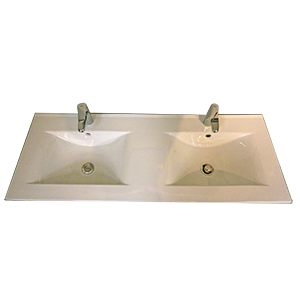 PRIX MODEL EXPOSITION!!!  LAVABO CERAMIQUE 120X46 TIFFANY 121 GRIS MATRIX - Progetto Idea Stella