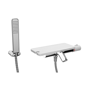 SET DE DOUCHE BLANC CHROME (S2) - ABM