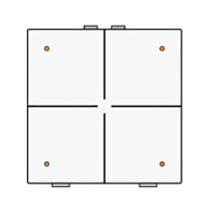 BOUTON-POUSS. QUAD., LED - Niko