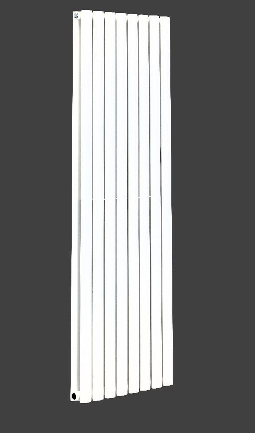 Radiateur Verti Tubulaire 50*25 Blanc Matte Rond 1800x472 (1640W EN442T50) - HB
