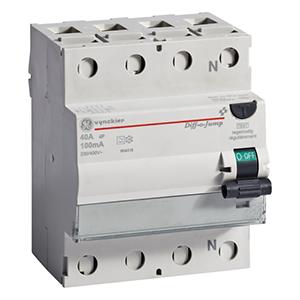 Diff-o-Jump interrupteur différentiel type A 4P 40A 30mA ( oud 604308 ) - ABB