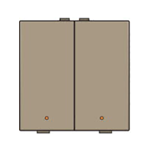 BOUTON-POUSSOIR DBL, LED - Niko