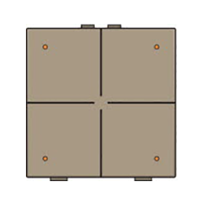 BOUTON-POUSS. QUAD., LED - Niko