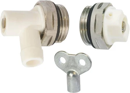 PURGEUR RADIATEUR ROTATIF BLANC 1/2 (VIDANGE) - CM Fittings