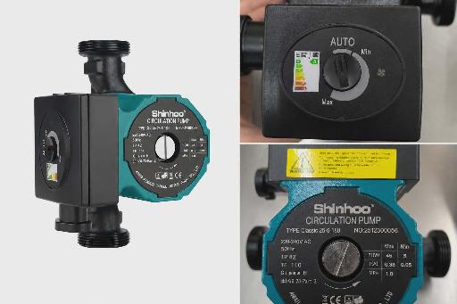 Circulateur Chauffage (6/4) 25-6/180 (2 modes Max-Min-Auto) (circu) - CM Fittings