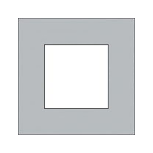 PLAQUE SIMPLE Niko Pure stainless steel - Niko