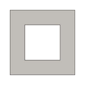PLAQUE SIMPLE Niko Pure steel champagne coated (remplacee par 166-76100) - Niko