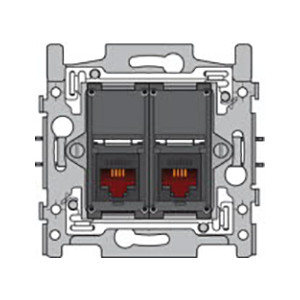2 CONNEXIONS RJ11 UTP - Niko