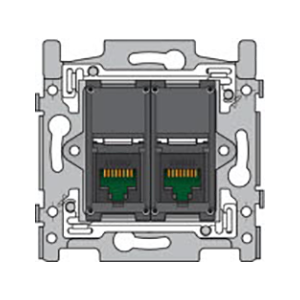 2 CONNEXIONS RJ45 UTP(170-66152) - Niko