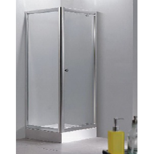 Paroi de Douche  porte Cadre en alu chromé (Sans Bac Option)900mm x 900mm x 1850 Verre 5mm. - Elegant