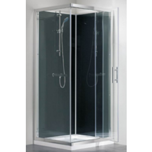Cabine de Douche 90x90x200cm Verre 6 MM Inclus Bac de Douche 90/90 - Elegant