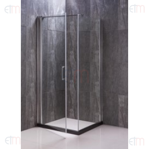 Porte Pivotante Chrome 900x1950x8mm  (Systeme Anti-calcaire) (Plus de stock) - Elegant
