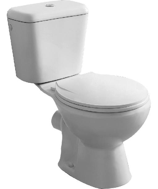 PACK :  Wc   Chasse  3/6L avec planche soft close PP - Elegant