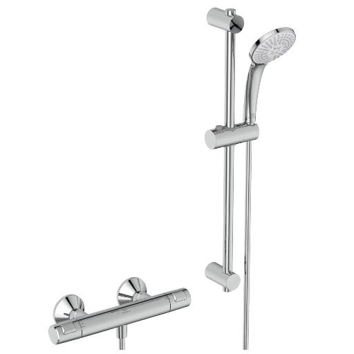 CeraTherm T25 robinet thermostatique avec barre 3 jets, chrome A7203AA - Ideal Standard