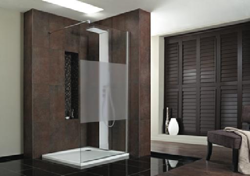 Panneau de douche 900 mm avec zone mate et profil mural - Ideal Standard