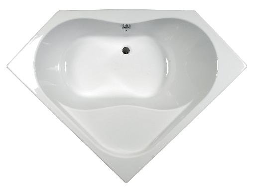 Inoa d`angle 145x145 x 53,5-55,5 cm Blanc - Allibert