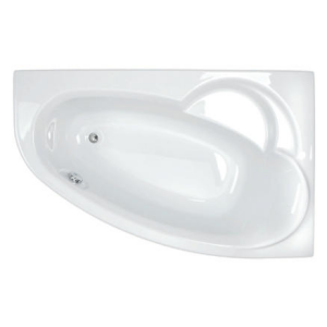 Ladiva Gauche 175x110 x 53-55 cm Blanc - Allibert