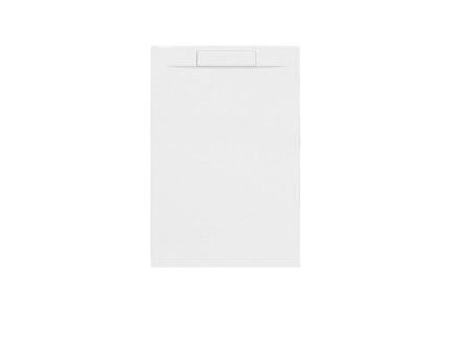 Receveur LUNA rectangle avec siphon longueur 140 blanc mat 140x90x3 - Allibert
