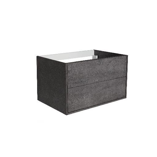Meuble sous-plan de toilette 80 cm 80 x 47,2 x 53,5 cm Béton foncé//447.00 - Allibert