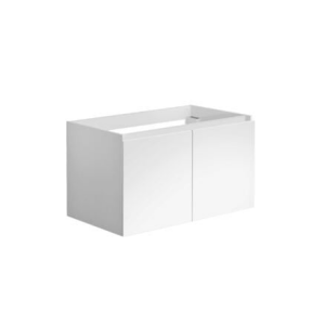 Meuble sous-plan de toilette 80 cm 80 x 47,2 x 46 cm Blanc brillant - Allibert