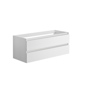 Meuble sous-plan de toilette 120 cm 120 x 47,2 x 46 cm Blanc brillant - Allibert