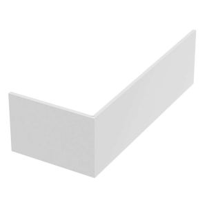 Tablier Fix Alu angle 180 x 80 x 52-53,5 cm Blanc - Allibert