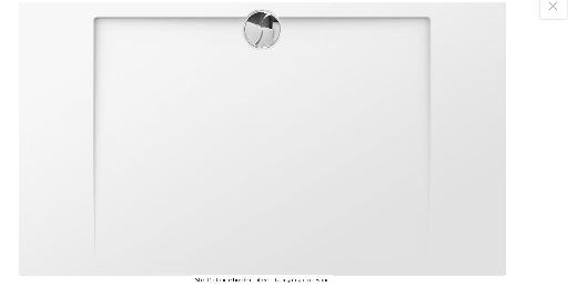 Slim rectangle 160 x 90 cm Blanc Matière  Polybéton  Receveur à encastrer a poser - Allibert