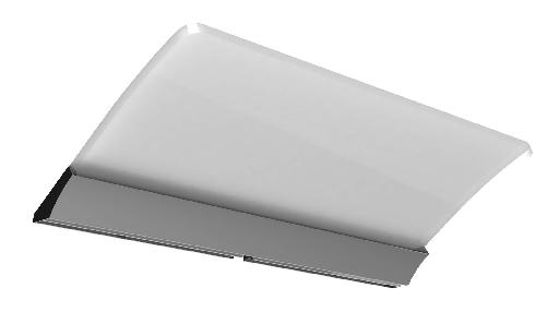 Transversal applique cascade 30cm 30 x 1 x 14,5 cm Chrome - Allibert