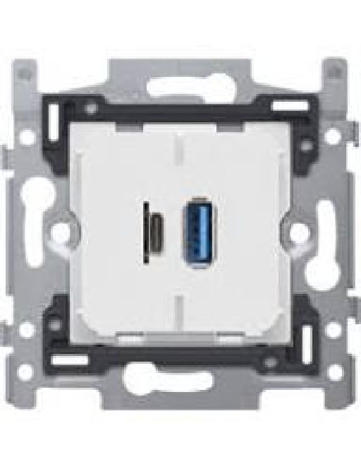 Double Chargeur Usb-A et Usb-C intelligent 3.5A(420-00512) - Niko