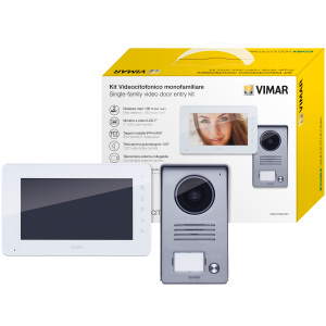 Kit Videophone 1BP-Ecran 7"(systeme 2Fils )IP54 - Elvox
