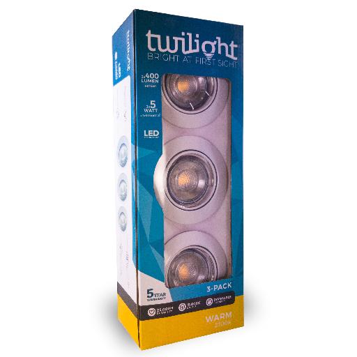 TWILIGHT LED neo spot encastrable 3-pack GU10 DIM BLANC IP20 5W 2700K - Twilight
