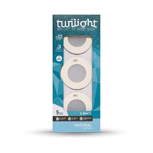 TWILIGHT LED hydro spot encastrable 3-pack BLANC IP65 5W 4000K - Twilight