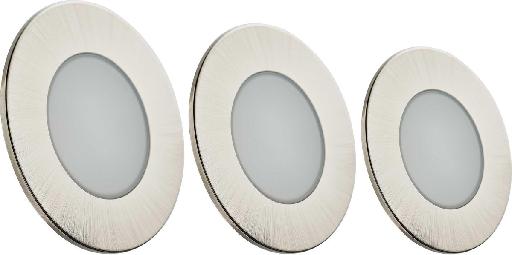 TWILIGHT LED hydro spot encastrable 3-pack NICKEL SATIN IP65 5W 3x400lm 4000K - Twilight