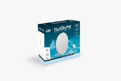 TWILIGHT LED ceiling light 10W 1100lm 4000K motion sensor - Twilight