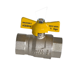 ROBINET GAZ NATUREL 1/2" FEM.X 1/2"FEM. - Comisa