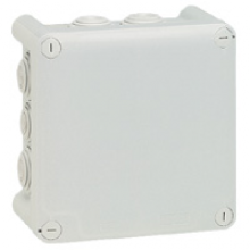 Boîte carrée Plexo IP 55 étanche - gris - 10 embouts - Legrand