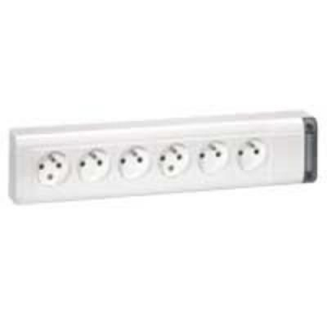 Bloc multiprises stan 6x(2P+T) 10/16A 250V blanc sans cordon - Legrand