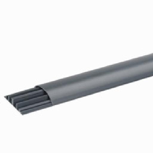 Moulure de sol 92 x 20 mm gris - 4 compartiments - Legrand