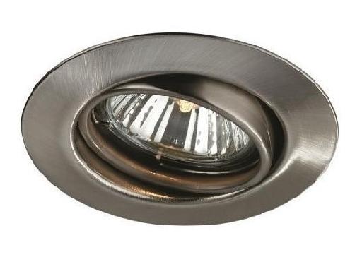 TWILIGHT spot encastrable rond orientable GU10 NICKEL SATIN IP20 - Xenex