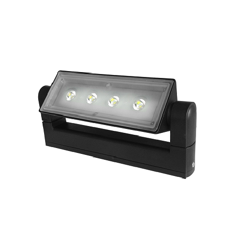 Projecteur LED 12W, 2700K, IP54, 830lm, corps en aluminium noir - Redali 59