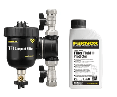 Separateur de boues FERNOX TF1 Compact 3/4, Filter Fluid F9 265ml inclus - Fernox