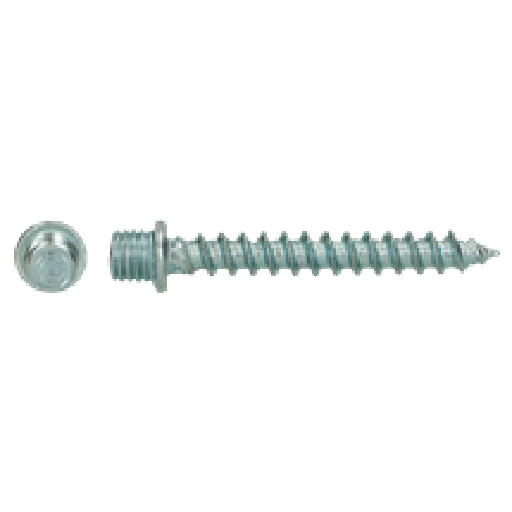Vis à bois à embase M7x40 Zn - PGB