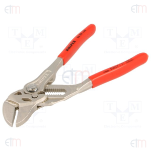 Pince clé 150mm becs lisses parallèles 0-27mm - Knipex