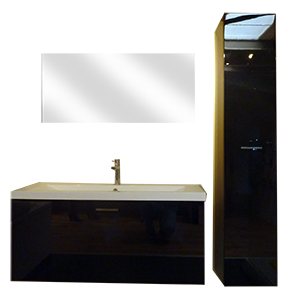EXPO MEUBLE!!!!! COMPOSION (1). L1200 NOIR BRILLANT - Synergi / Oggi