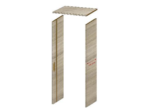 EBRASEMENT S69 NATURAL OAK 40CM 1 CÔTE ENTAILLE, SANS CHAMBRANLE,LISTEL ET FERRURE (*) - THYS Group