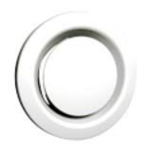 Bouches a noyau extraction 125mm luxe en metal blanc RAL9010 - Talin