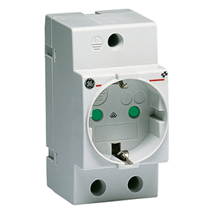 Socle de prise de courant a broche de terre   securite enfants 16A 250V (oud 666502) - ABB
