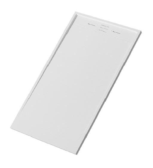 RECEVEUR RECTANGLE 90X120CM (Budget)COMPOSITE SYNTHETIQUE blanc - Waterfront