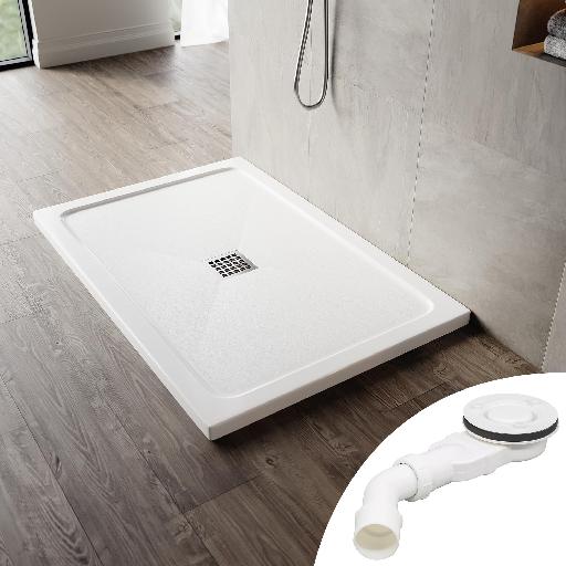 Waterfront// receveur de douche 90x160 en blanc slate plus evacauation carré//826.00 - Waterfront
