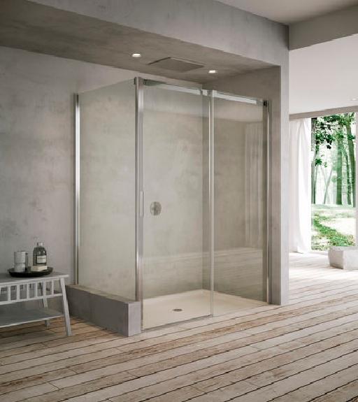 Waterfront//porte coulissante 160cm en chrome//579.00 - Waterfront